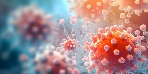 Microscopic view inside patient during desensitization with antibodies neutralizing allergens. Concept Medical Imaging, Allergy Treatment, Desensitization Process, Antibody Therapy, Immune Response