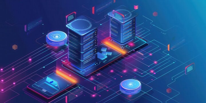 Modern Back-End Development. Server-Side Logic and Database Integration Concept