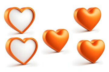 orange hearts