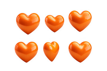 orange hearts