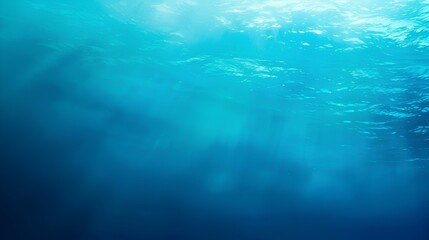 Naklejka premium A gradient background transitioning from light blue to deep blue, evoking a sense of calm and depth. 