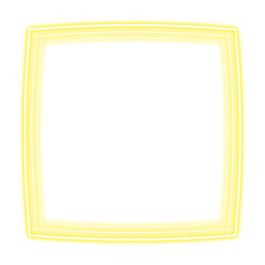 yellow square frame curve and light neon