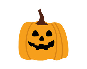 Pumpkin Halloween cartoon character illustration