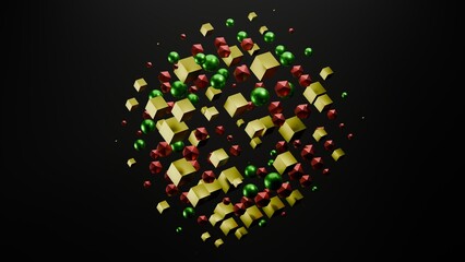 3D 8K Abstract Futuristic Wallpaper Background