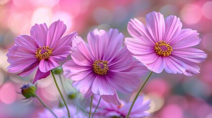 Obraz premium field of flowers HD 8K wallpaper Stock Photographic Image 