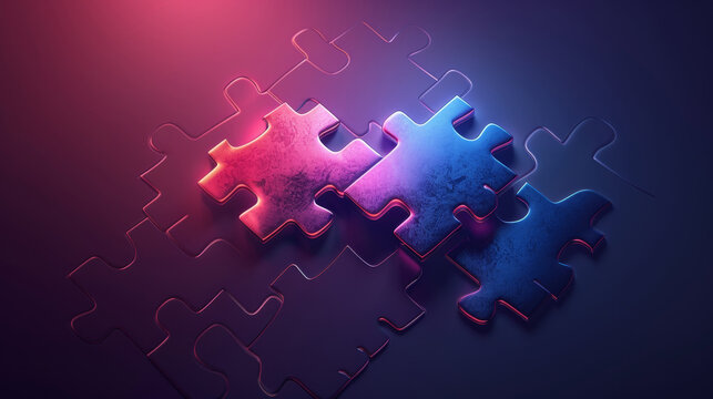 seamless connection, illustration of interlocking puzzle pieces symbolizing top-quality product unity and integrity, showcasing harmony and consistency