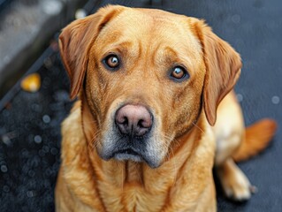 A Golden Labr grooming session with padded headrests