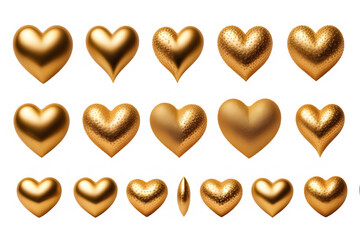 Fototapeta premium golden hearts