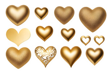 Fototapeta premium golden hearts