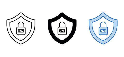 security icon design with white background stock illustration