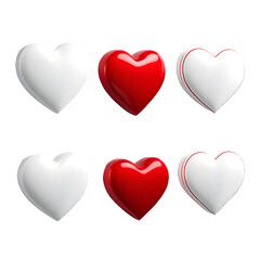 red hearts