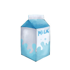 A box of milk illustration
