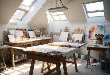 Open & Spacious Art Studio with Skylight