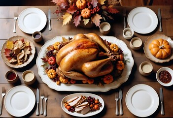 Traditional Thanksgiving Table