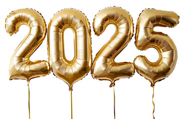 Number 2025 shape balloon