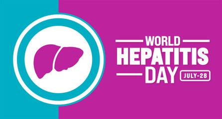 World Hepatitis Day background template. Holiday concept. Use to background, banner, placard, card, and poster design template.