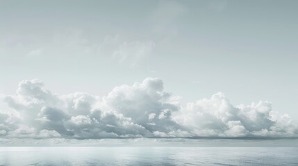 Cloudy sky contrasting with clear background