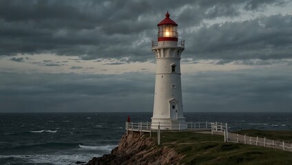 The solitude of a lighthouse keeper as they watch over the endless expanse of the sea ai_generated