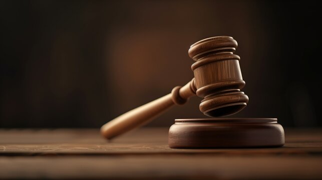 Symbol of justice. Judge attribute. Justice Day. Judge's gavel. Law and legislation. - Powered by Adobe