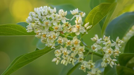 A bunch of white flowers with yellow centers