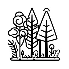 Tree Icon, Forest Icon, Christmas Tree icon, Tree SVG, Tree Illustration, Tree Vector, Forest Icon, Nature Icon, Landscape icons, Farm Icon, Land icon, Mountain Icon, forest svg, camping svg, nature s