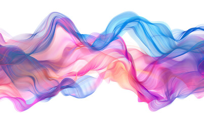 Colorful Abstract Flow on White Background