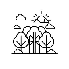 Tree Icon, Forest Icon, Christmas Tree icon, Tree SVG, Tree Illustration, Tree Vector, Forest Icon, Nature Icon, Landscape icons, Farm Icon, Land icon, Mountain Icon, forest svg, camping svg, nature s