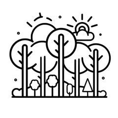 Tree Icon, Forest Icon, Christmas Tree icon, Tree SVG, Tree Illustration, Tree Vector, Forest Icon, Nature Icon, Landscape icons, Farm Icon, Land icon, Mountain Icon, forest svg, camping svg, nature s