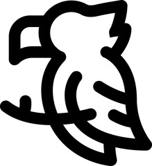 Parrot icon vector illustration asset element