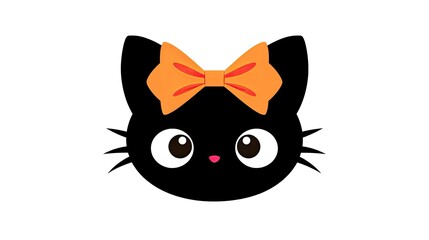 Obraz premium Cute black cat 