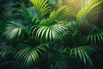 Aesthetically pleasing banner featuring a green palm, best in the world winner, close-up,