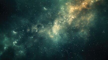 Celestial abstract space background featuring shimmering stars and ethereal nebulae, perfect for cosmic-themed designs