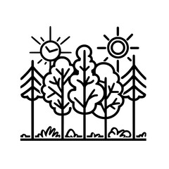 Tree Icon, Forest Icon, Christmas Tree icon, Tree SVG, Tree Illustration, Tree Vector, Forest Icon, Nature Icon, Landscape icons, Farm Icon, Land icon, Mountain Icon, forest svg, camping svg, nature s