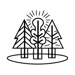 Tree Icon, Forest Icon, Christmas Tree icon, Tree SVG, Tree Illustration, Tree Vector, Forest Icon, Nature Icon, Landscape icons, Farm Icon, Land icon, Mountain Icon, forest svg, camping svg, nature s