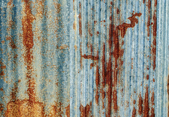 Abstract Rusted galvanized  background or Rusted galvanized sheet texture