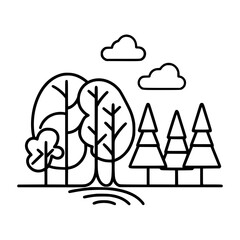 Tree Icon, Forest Icon, Christmas Tree icon, Tree SVG, Tree Illustration, Tree Vector, Forest Icon, Nature Icon, Landscape icons, Farm Icon, Land icon, Mountain Icon, forest svg, camping svg, nature s