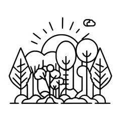 Tree Icon, Forest Icon, Christmas Tree icon, Tree SVG, Tree Illustration, Tree Vector, Forest Icon, Nature Icon, Landscape icons, Farm Icon, Land icon, Mountain Icon, forest svg, camping svg, nature s