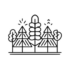 Tree Icon, Forest Icon, Christmas Tree icon, Tree SVG, Tree Illustration, Tree Vector, Forest Icon, Nature Icon, Landscape icons, Farm Icon, Land icon, Mountain Icon, forest svg, camping svg, nature s