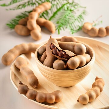 Fresh delicious ripe tamarind