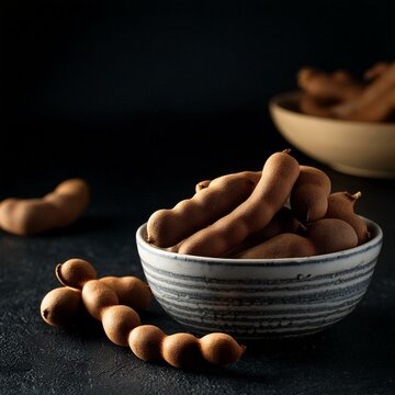 Fresh delicious ripe tamarind