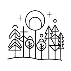 Tree Icon, Forest Icon, Christmas Tree icon, Tree SVG, Tree Illustration, Tree Vector, Forest Icon, Nature Icon, Landscape icons, Farm Icon, Land icon, Mountain Icon, forest svg, camping svg, nature s