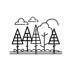 Tree Icon, Forest Icon, Christmas Tree icon, Tree SVG, Tree Illustration, Tree Vector, Forest Icon, Nature Icon, Landscape icons, Farm Icon, Land icon, Mountain Icon, forest svg, camping svg, nature s