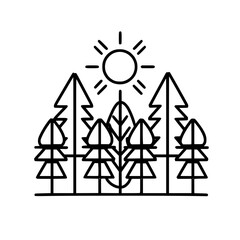Tree Icon, Forest Icon, Christmas Tree icon, Tree SVG, Tree Illustration, Tree Vector, Forest Icon, Nature Icon, Landscape icons, Farm Icon, Land icon, Mountain Icon, forest svg, camping svg, nature s