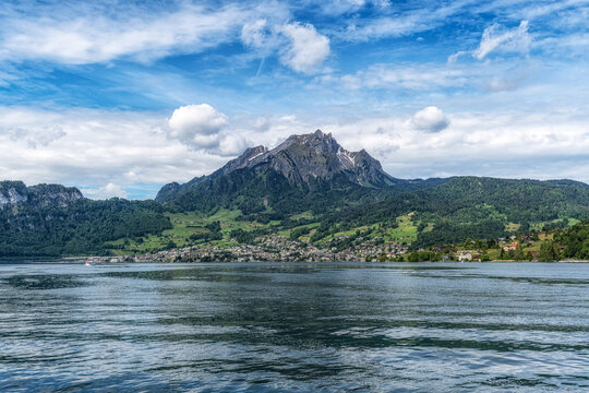 Mount PIlatus view on Lake Lucerne