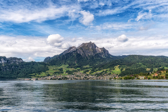 Mount PIlatus view on Lake Lucerne
