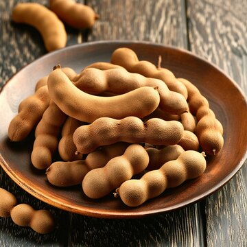 Fresh delicious ripe tamarind