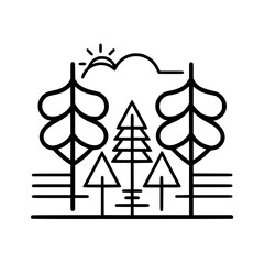 Tree Icon, Forest Icon, Christmas Tree icon, Tree SVG, Tree Illustration, Tree Vector, Forest Icon, Nature Icon, Landscape icons, Farm Icon, Land icon, Mountain Icon, forest svg, camping svg, nature s