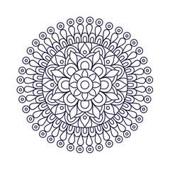 simple mandala design for coloring book, wall art , henna design