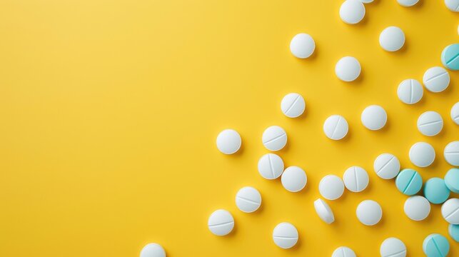 Hydralazine medication tablets with blank space for medical ideas