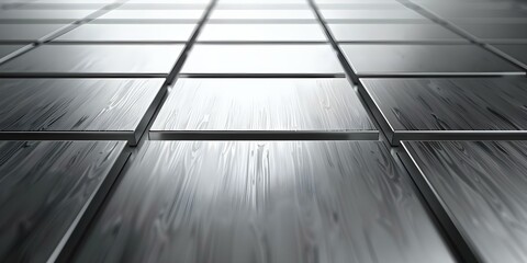 Obraz premium Tileable brushed metal plate texture in high resolution silvergrey finish 3D rendering. Concept Metal Plate Texture, High Resolution, Silver Grey Finish, 3D Rendering, Tileable